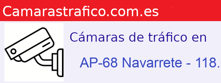 Camara trafico AP-68 PK: Navarrete - 118.600